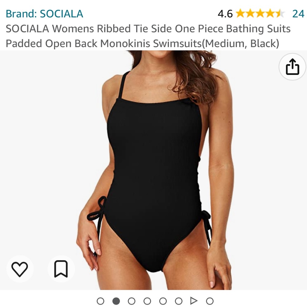Black One Piece Bathing Suit Swimsuit